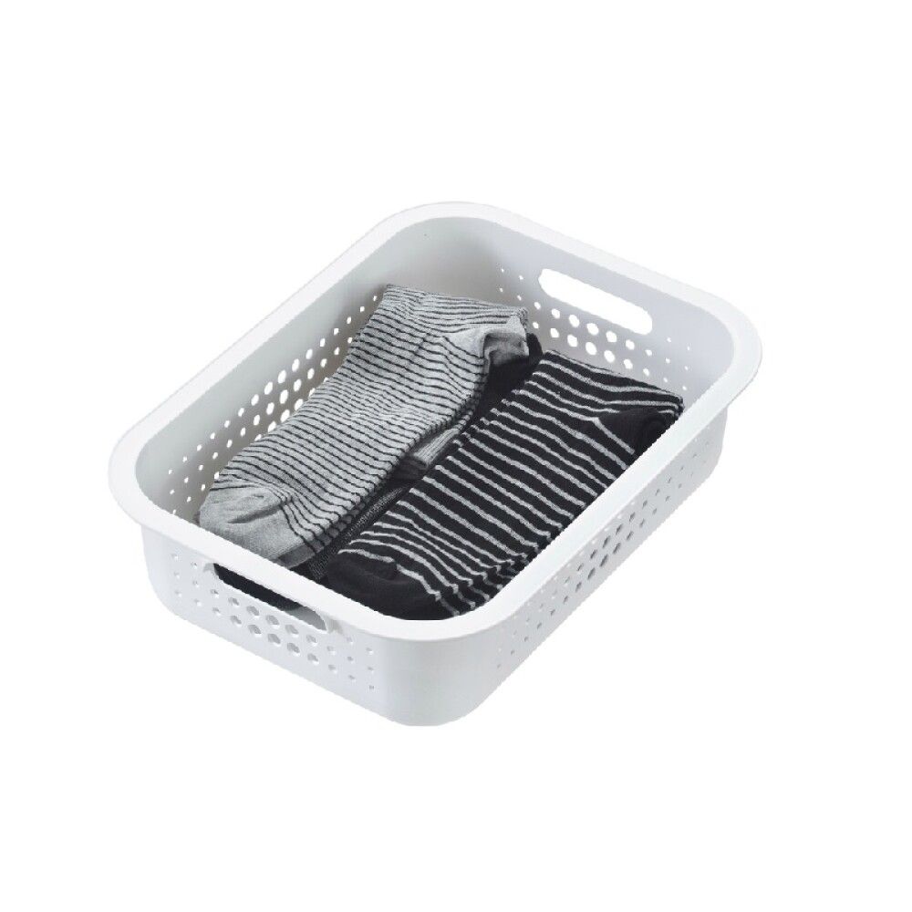 OPPBEVARINGSKURV SMARTSTORE BASKET 6L RESIRKULERT HVIT