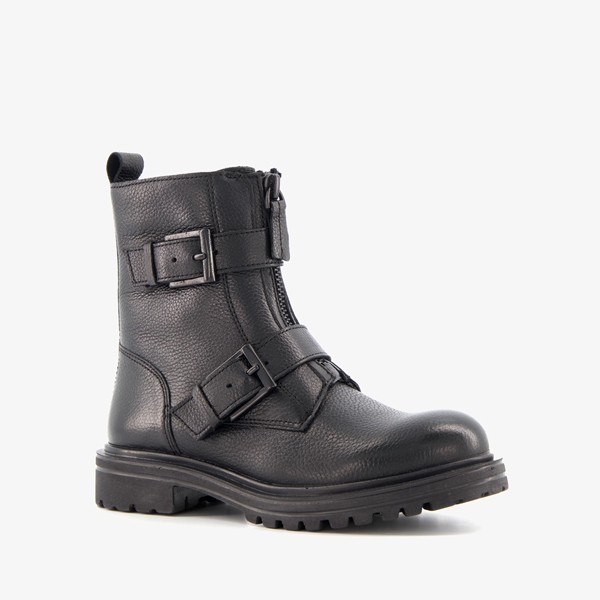 Groot leren meisjes biker boots