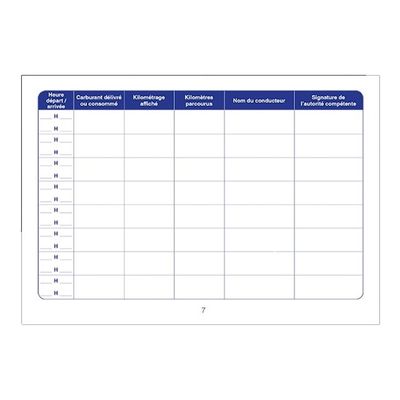 ELVE - Carnet de bord véhicule de service - 15 x 21 cm