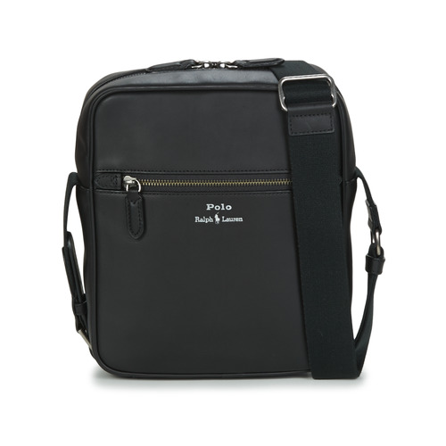 Polo Ralph Lauren - CROSSBODY SMOOTH LEATHER - Noir
