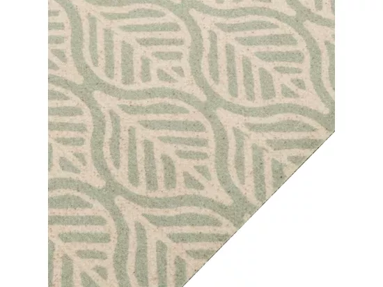 Tapis de cuisine lavable impression feuilles 45x150 cm velours