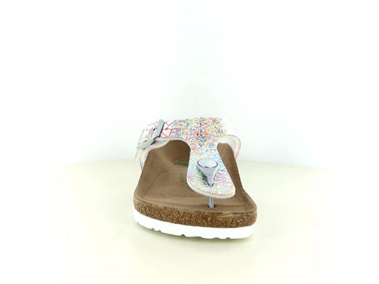 Birkenstock Gizeh Kids Flashy hologrom silver [1022193]