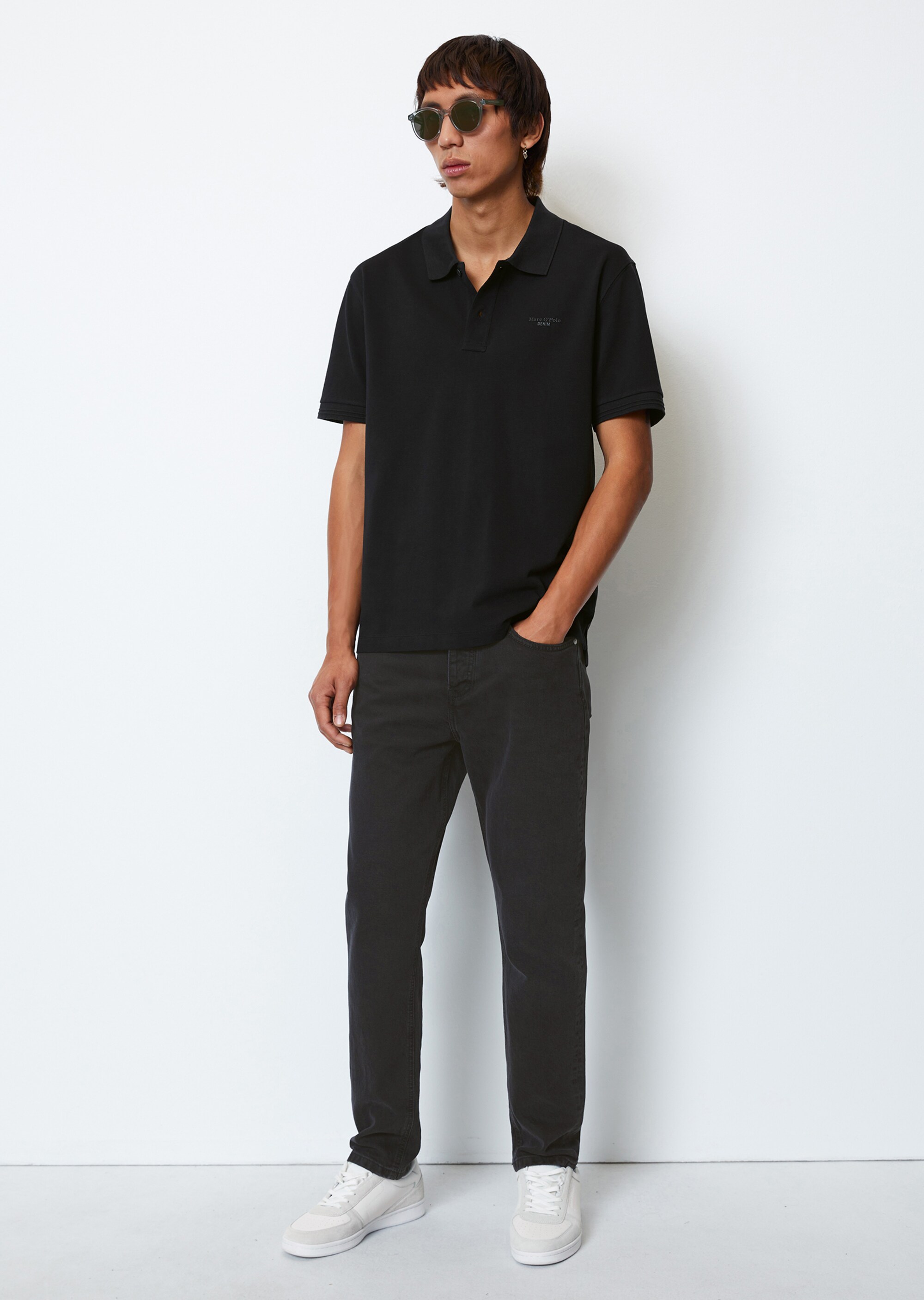 Kurzarm-Poloshirt Piqué regular aus Organic Cotton
