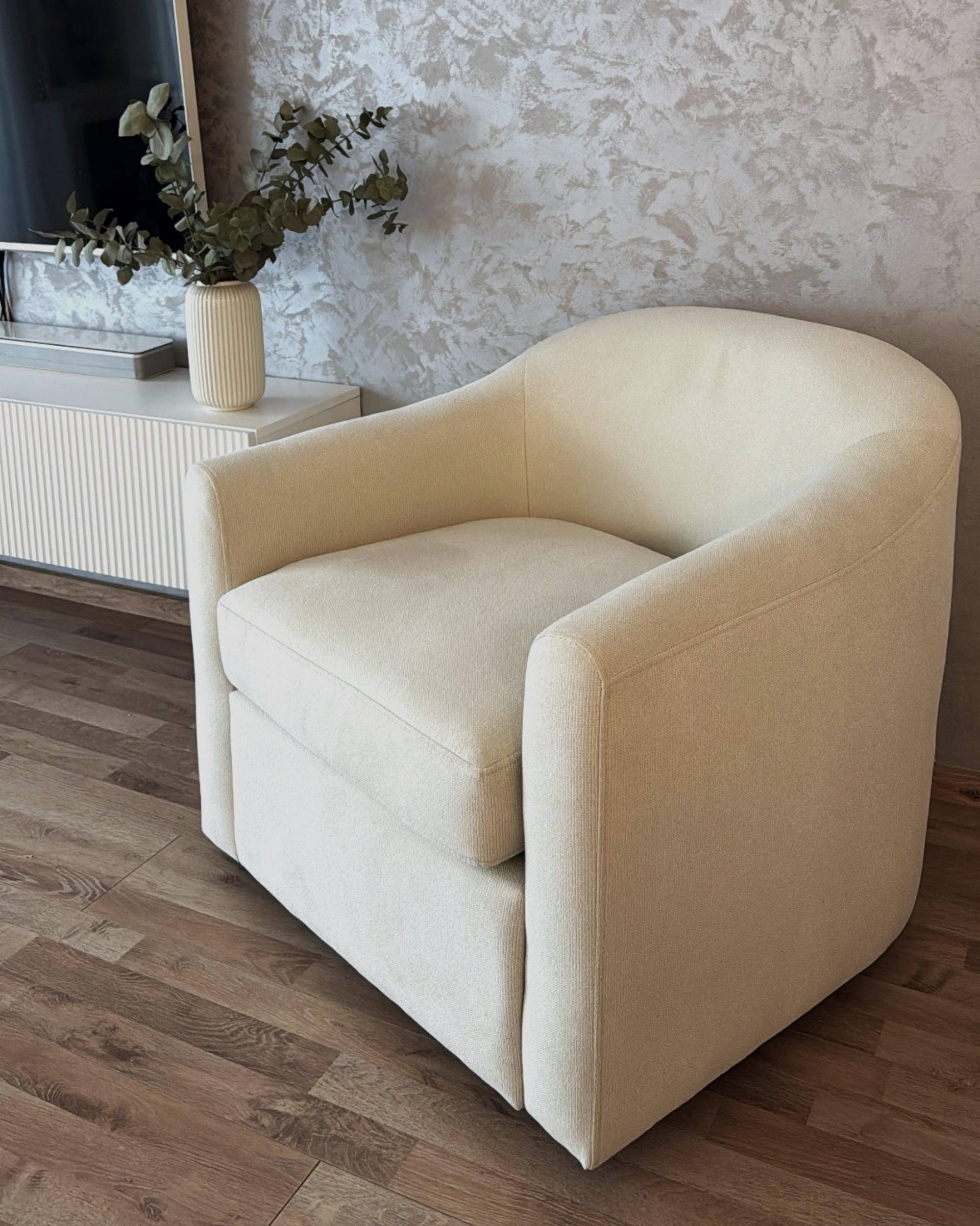 Draaifauteuil MAGNOR Stof Lichtbeige