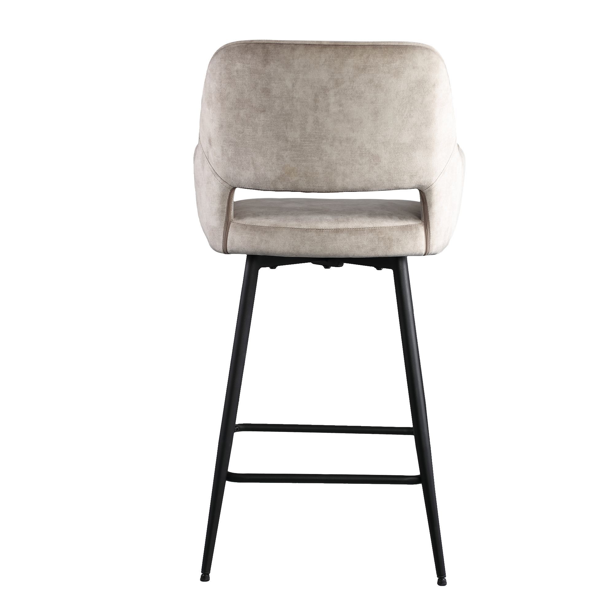 Barstoel Pim Velvet Beige M