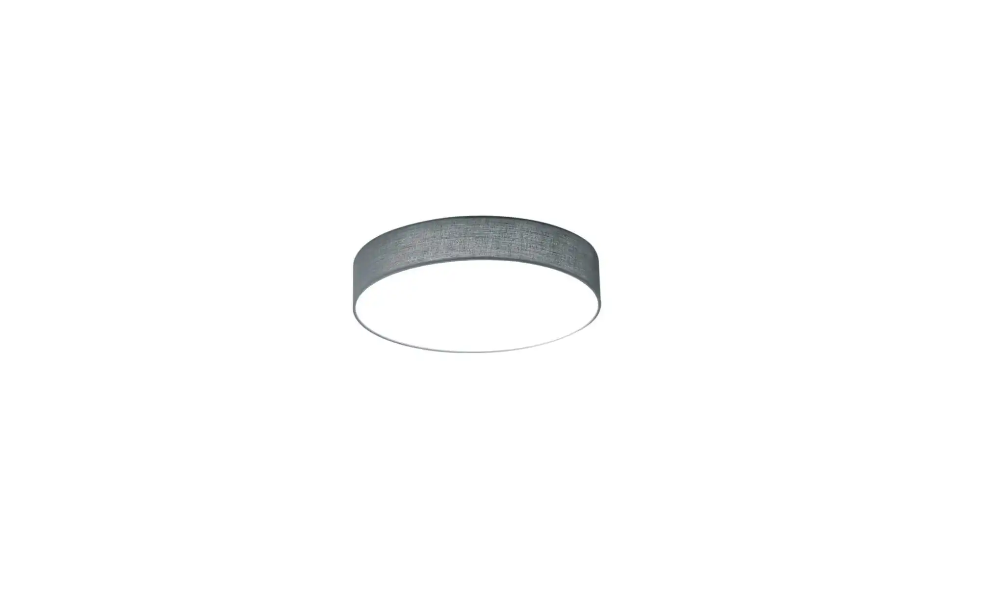 Trio LED-Deckenleuchte, Stoffschirm grau `klein`