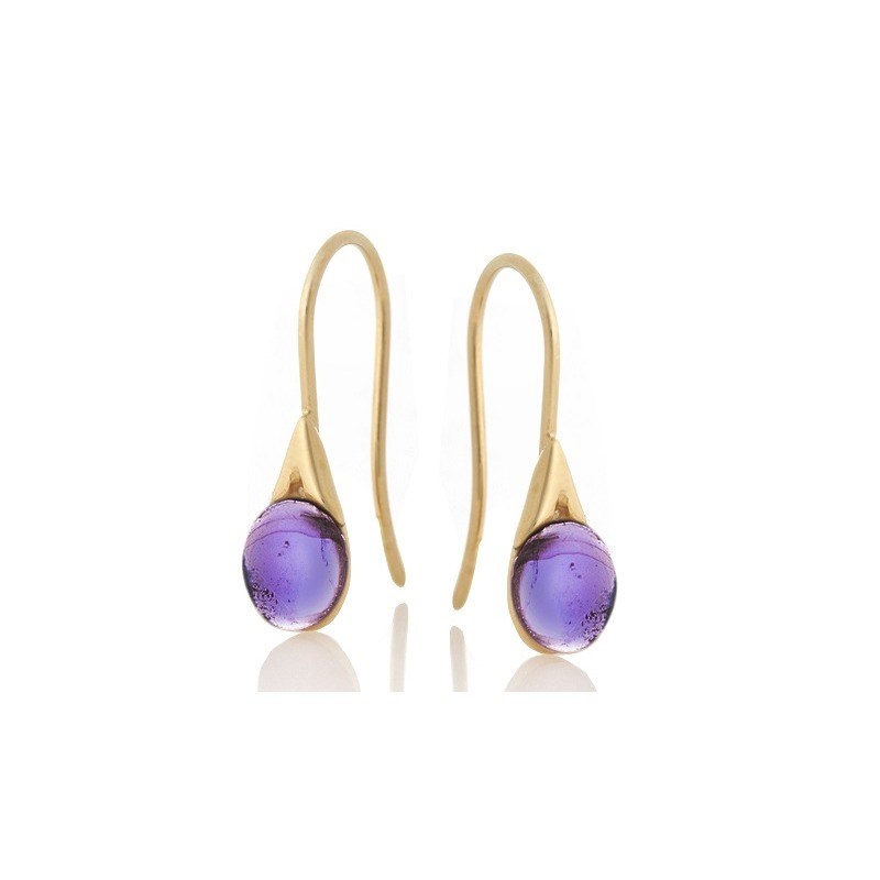 BOUCLES D'OREILLES AGATE ARGENT