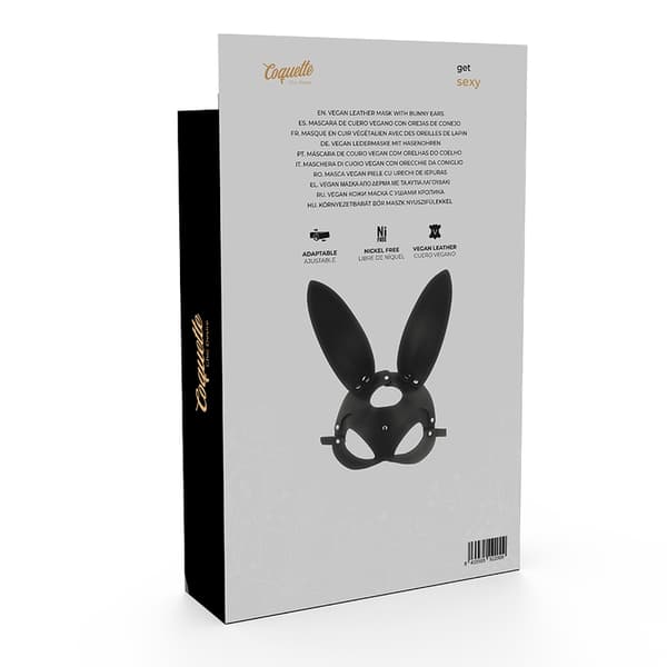 Coquette Chic Desire - Vegansk skinnmaske med kaninører