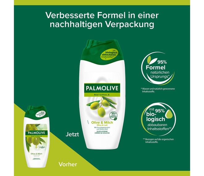 Palmolive Naturals Olive & Milch Duschgel Feuchtigkeitsspendend und hautverträglich