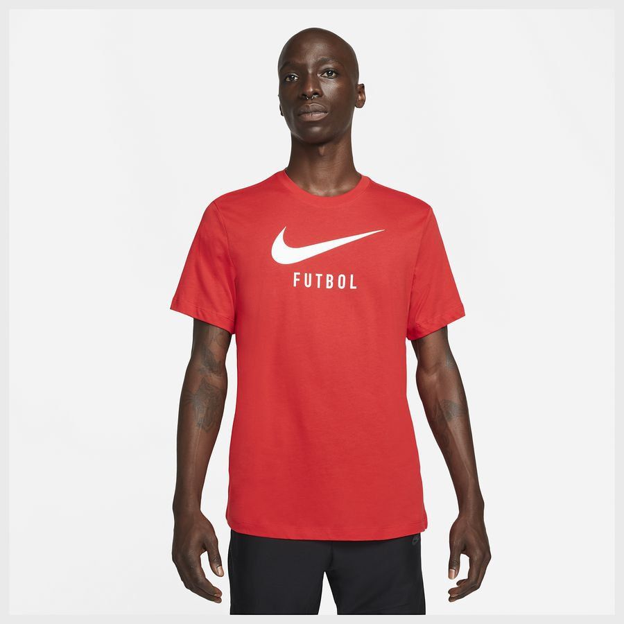 Nike T-Shirt Swoosh Futbol - Rouge/Blanc