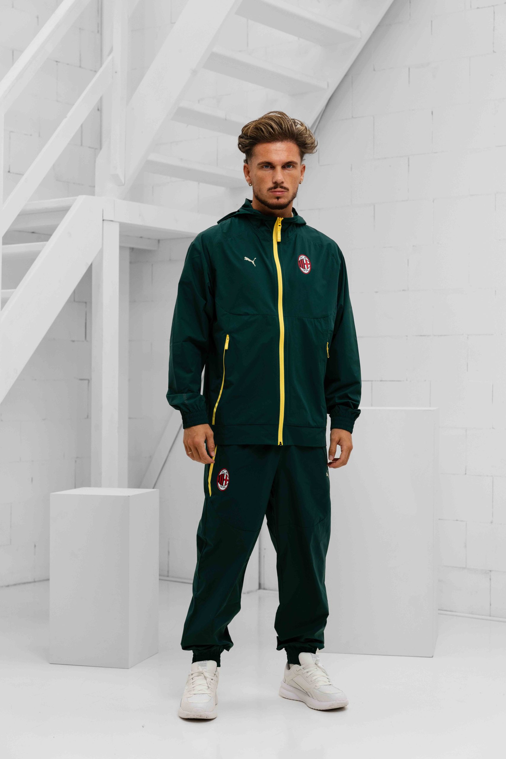 AC Milan Tech Woven Trainingspak Senior 2025/2026 Groen