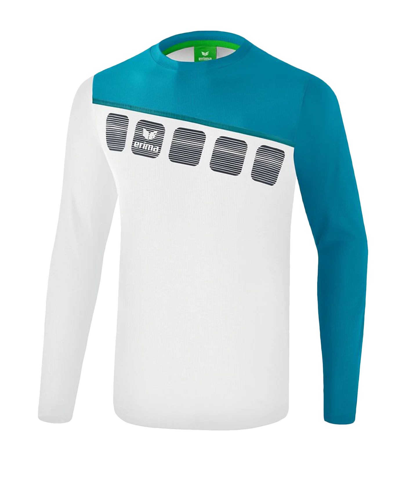 Erima 5-C Longsleeve Weiss Blau
