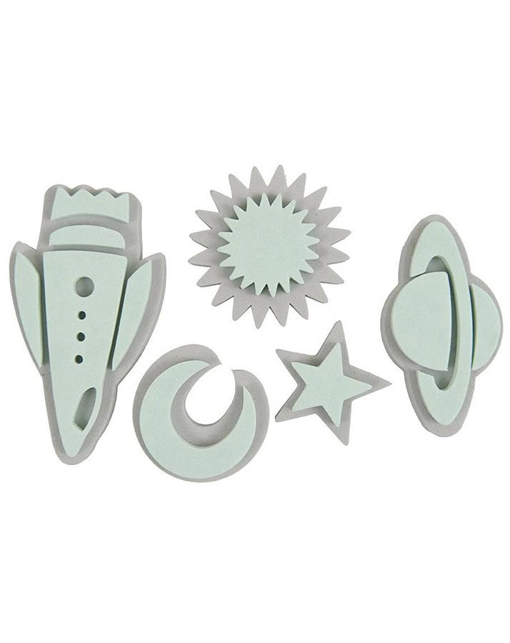 Stempel-Set WELTALL 5er-Pack aus Moosgummi