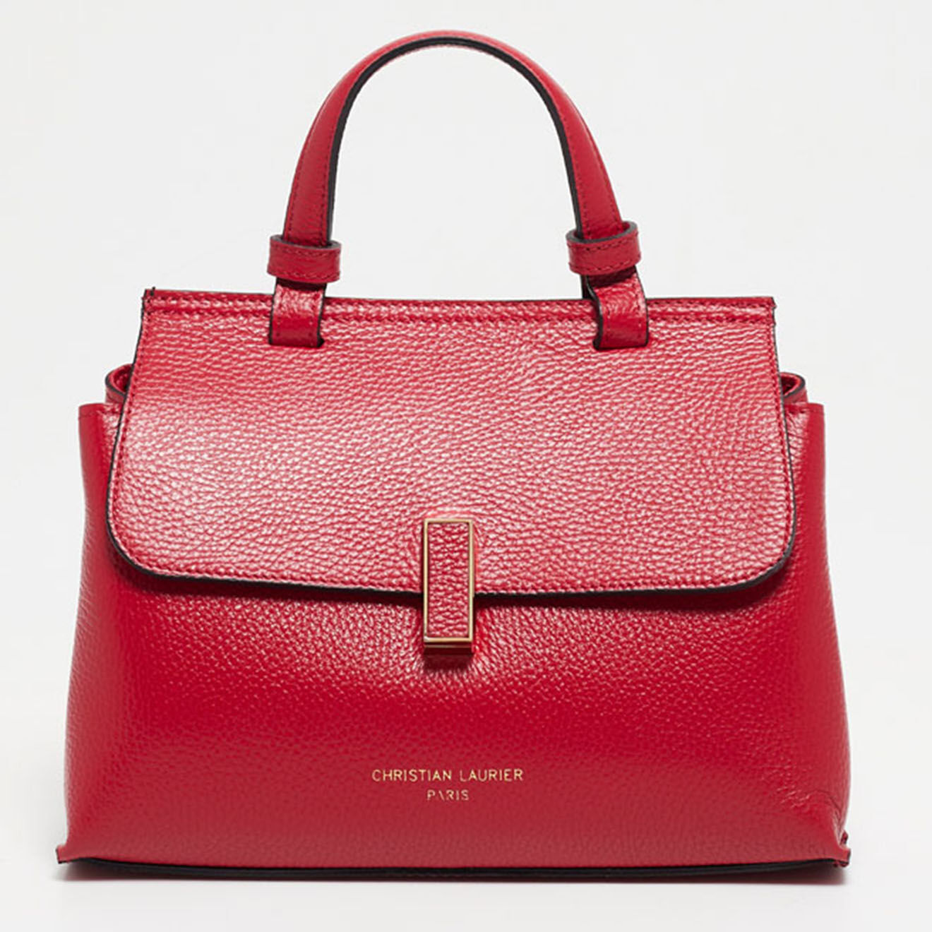 Christian Laurier Sac bandoulière en Cuir Ciara bordeaux - 27x19x9 cm