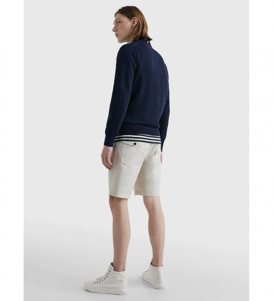 Camisa Tommy Hilfiger 1985 Gola Redonda em couro de marinheiro
