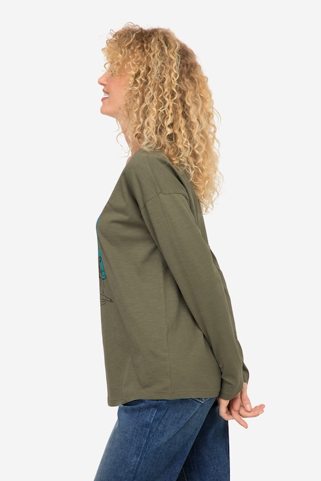 T-Shirt, Robbe, Rundhals, Langarm, OEKO-TEX