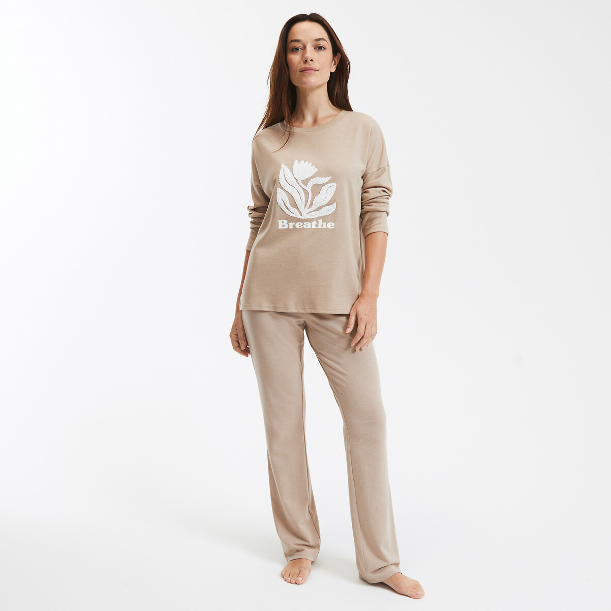 SO'HOME<br>Pijama em algodão misto, estampa localizada