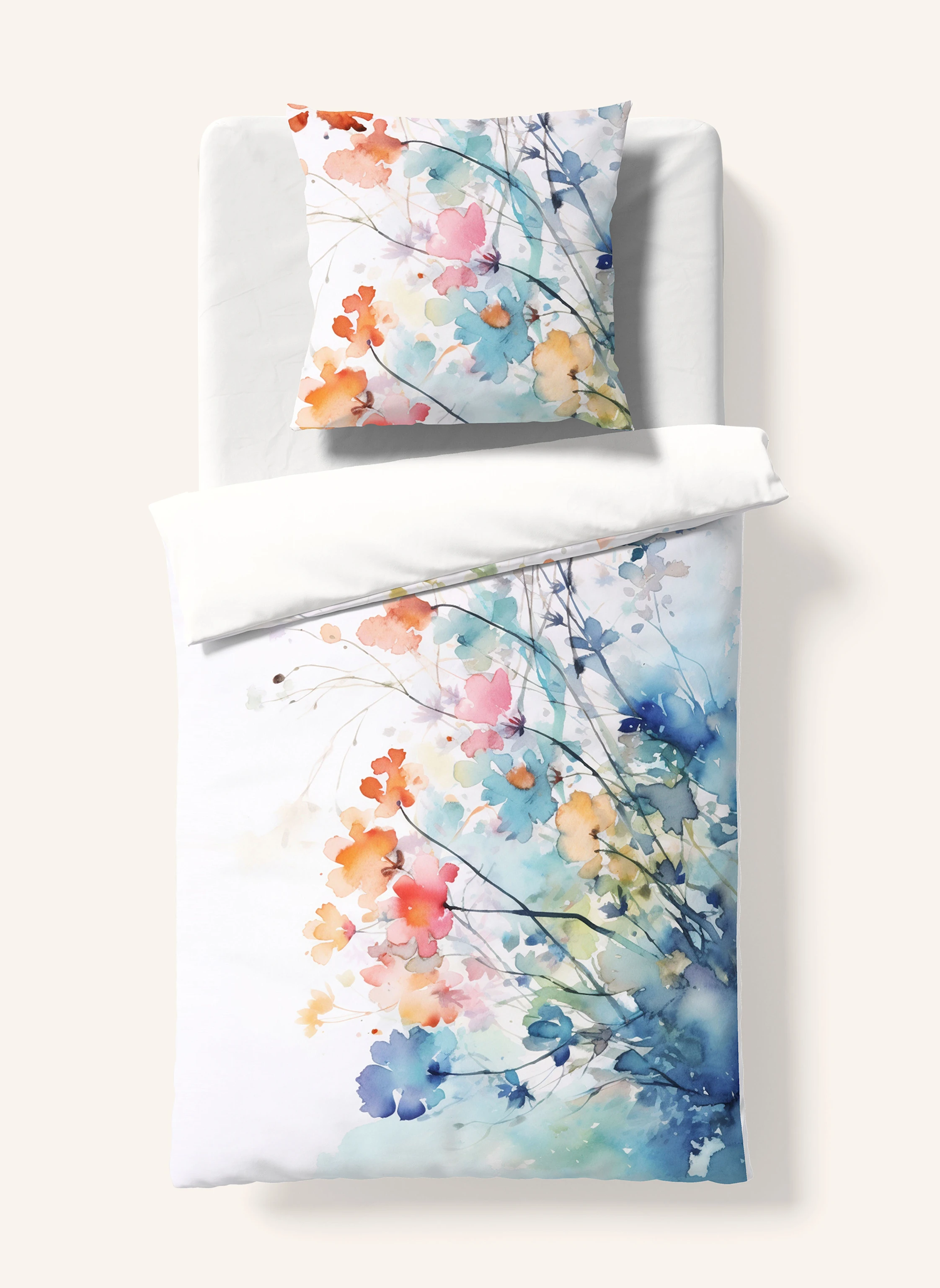 fleuresse Bettwäsche PROVENCE CASSIS zum Wenden mit Leinen