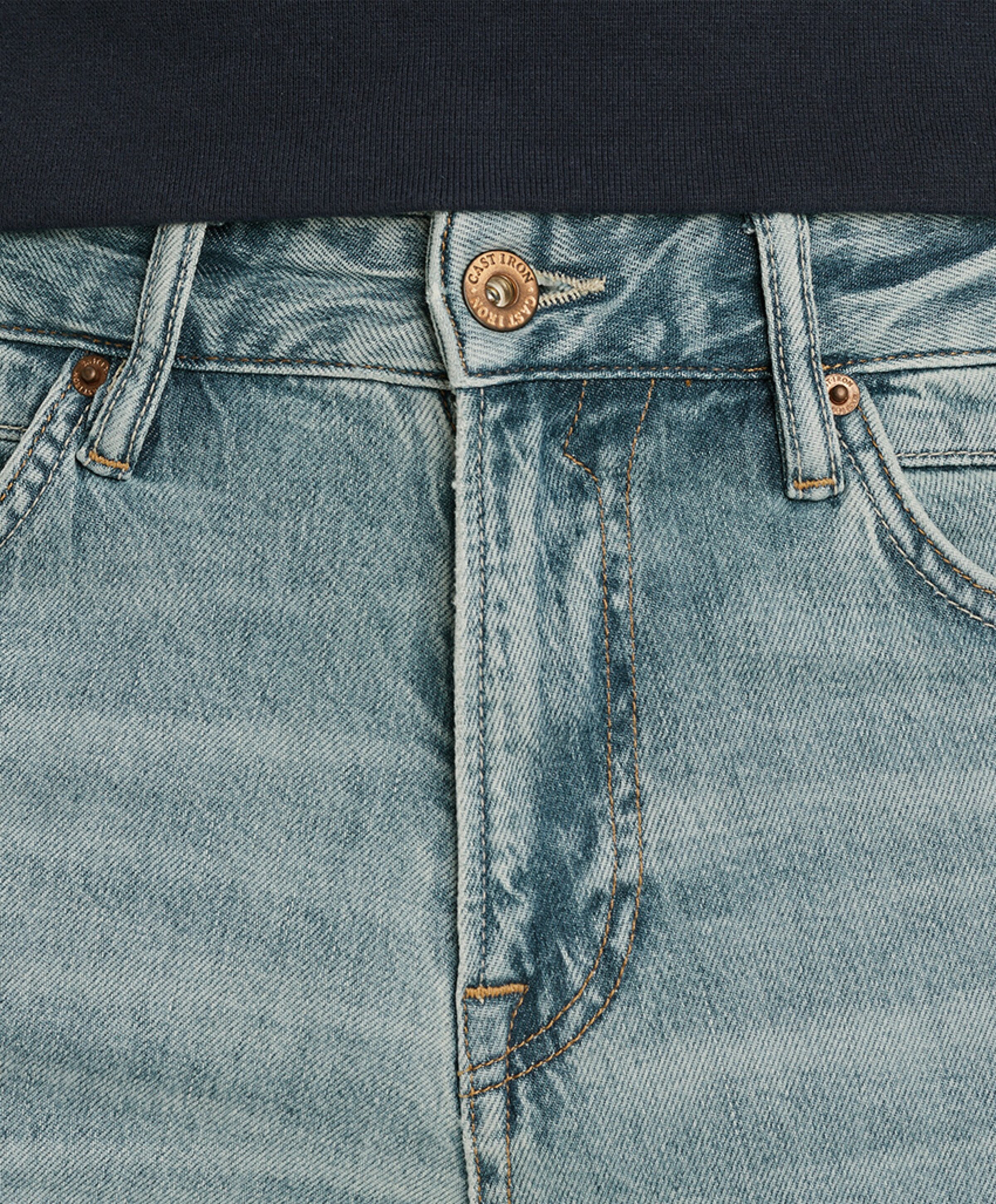 Cast Iron VALVER REGULAR DURABLE VINTAGE WAS heren jeans blauw