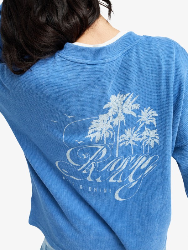 Eastside Midweight T-shirt manches longues Bleu Femme
