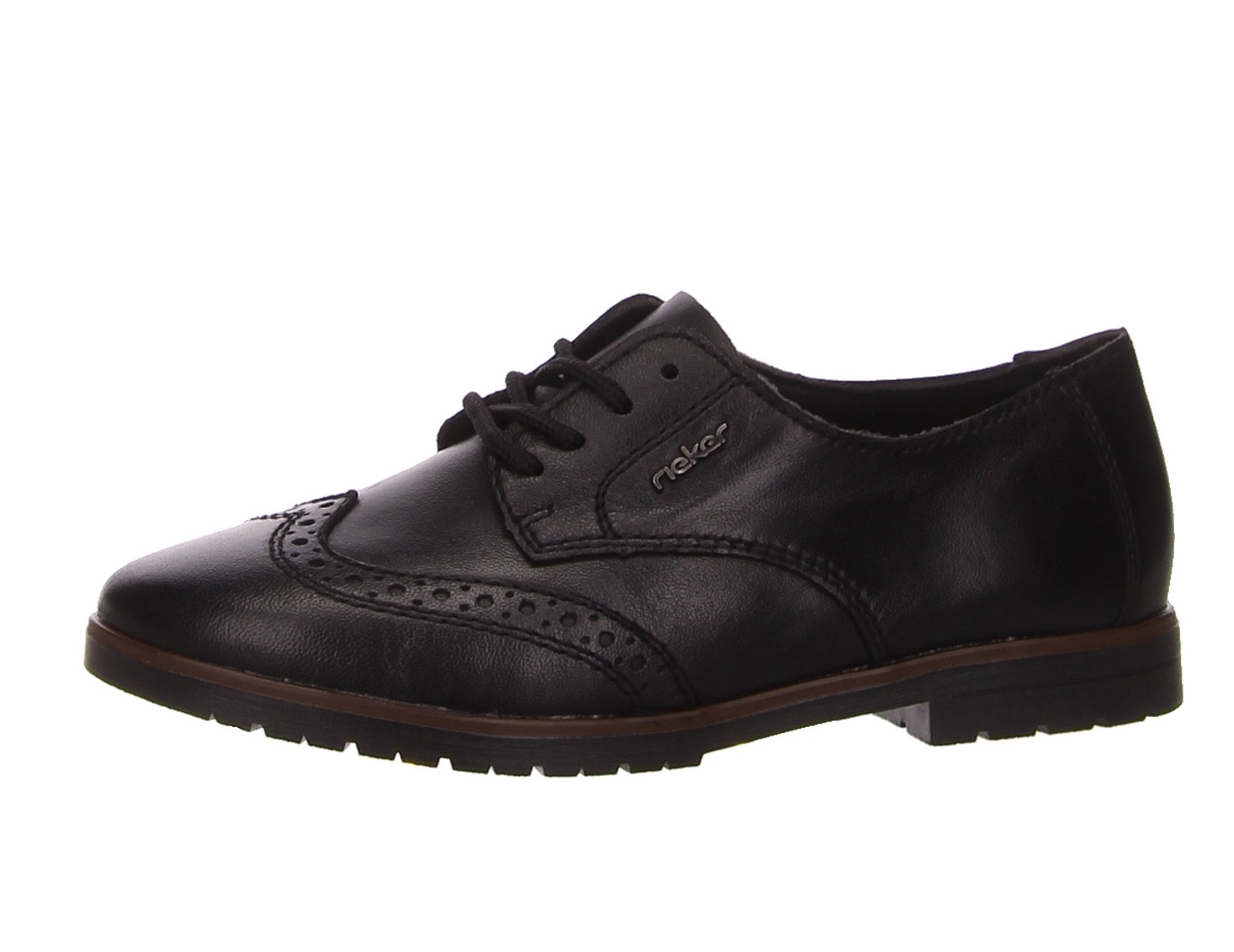 Rieker Schnürschuhe schwarz schwarz