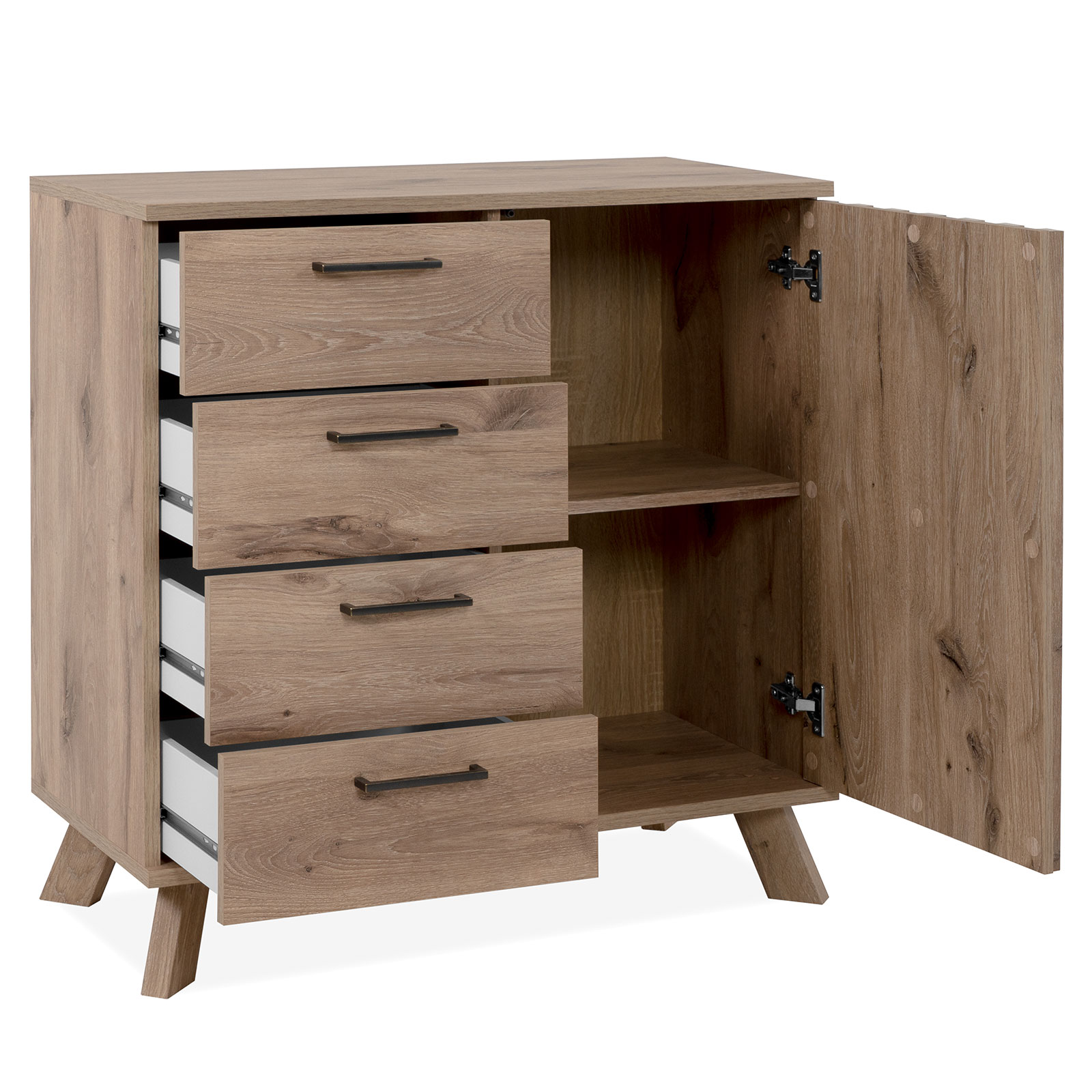 Kommode WELLINGTON - Schwedeneiche - 84,5 cm breit