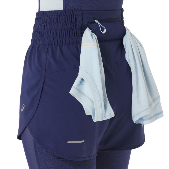 Asics Dame Shorts Nagino Run 4 Inch Shorts Blå