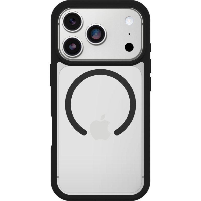 OtterBox React MagSafe Series pour Apple iPhone 17 Pro, noir Crystal, transparente/noir