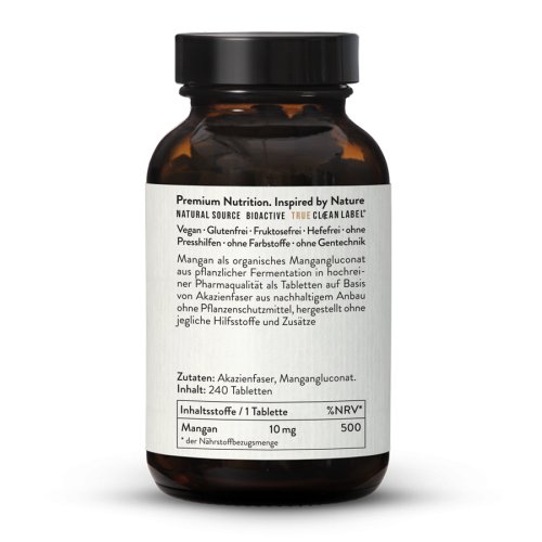 Sunday Natural Products  Mangan Gluconat Tabletten10mg
