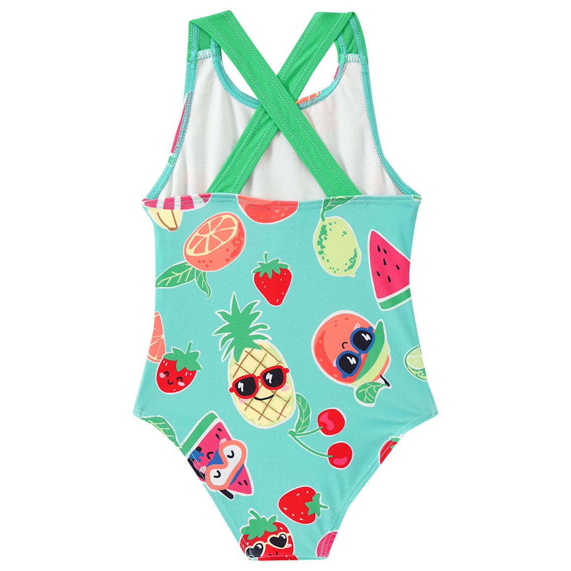Famy Baby Badeanzug mit Allover-Print helltürkis