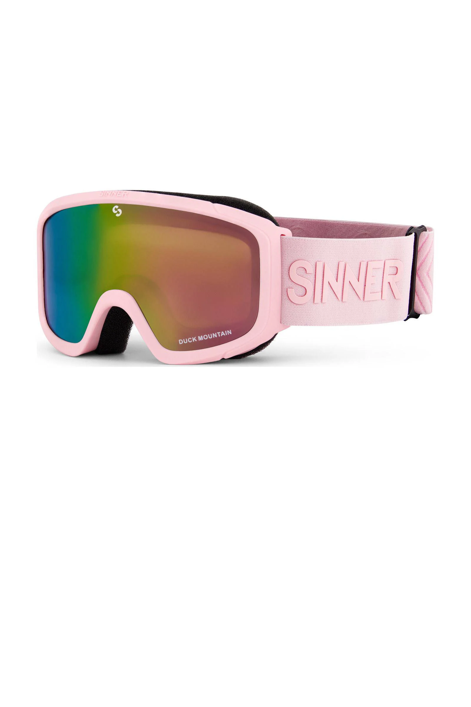 Sinner Jongens/meisjes skibril Duck Mountain lichtroze (lens roze)