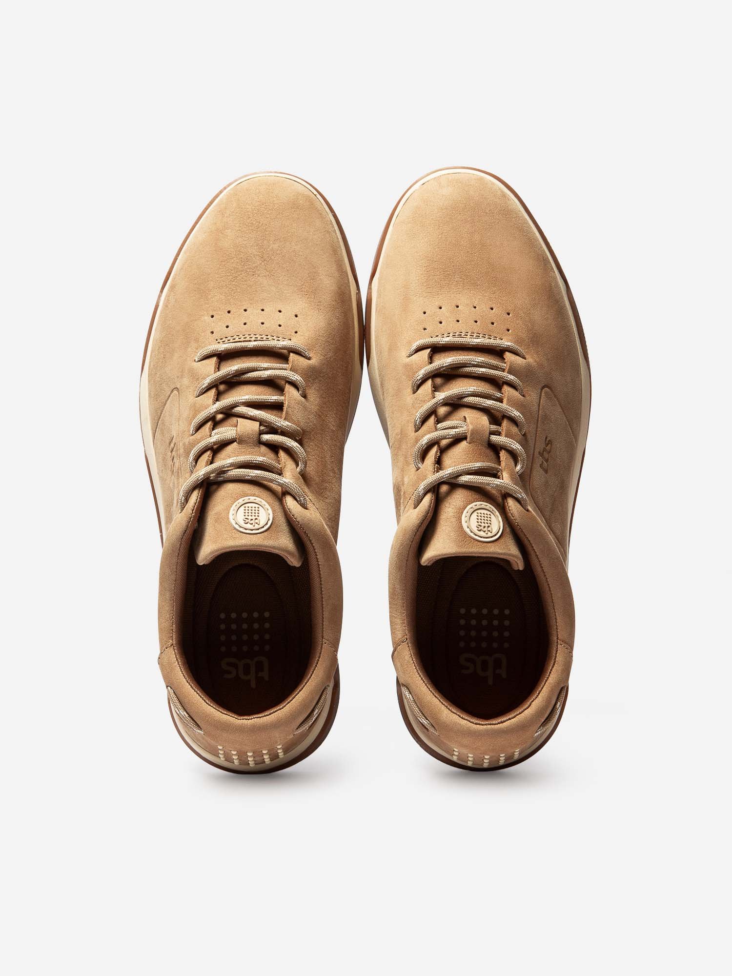 Baskets Homme Confort Cuir Camel