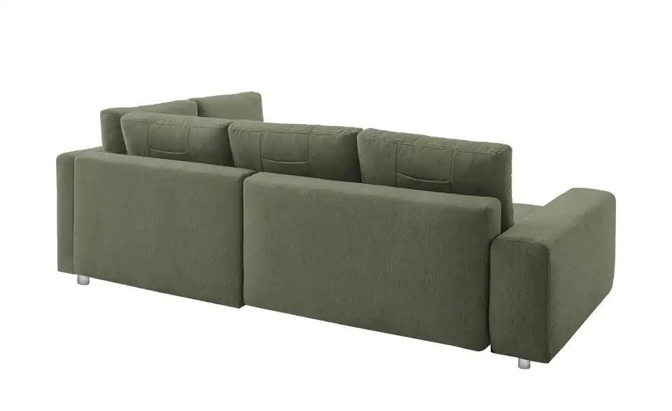 Ecksofa Arissa de Luxe Grün rechts Webstoff