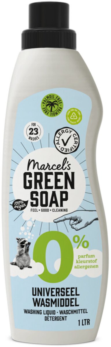 Marcel’s Green Soap Wasmiddel Universeel 0% (1000 ml)