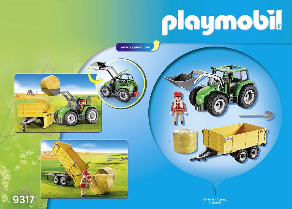 TRACTEUR AVEC REMORQUE - 9317
