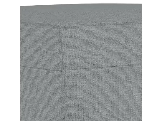 Ensemble de canapés 4 pièces avec coussins Gris clair Tissu