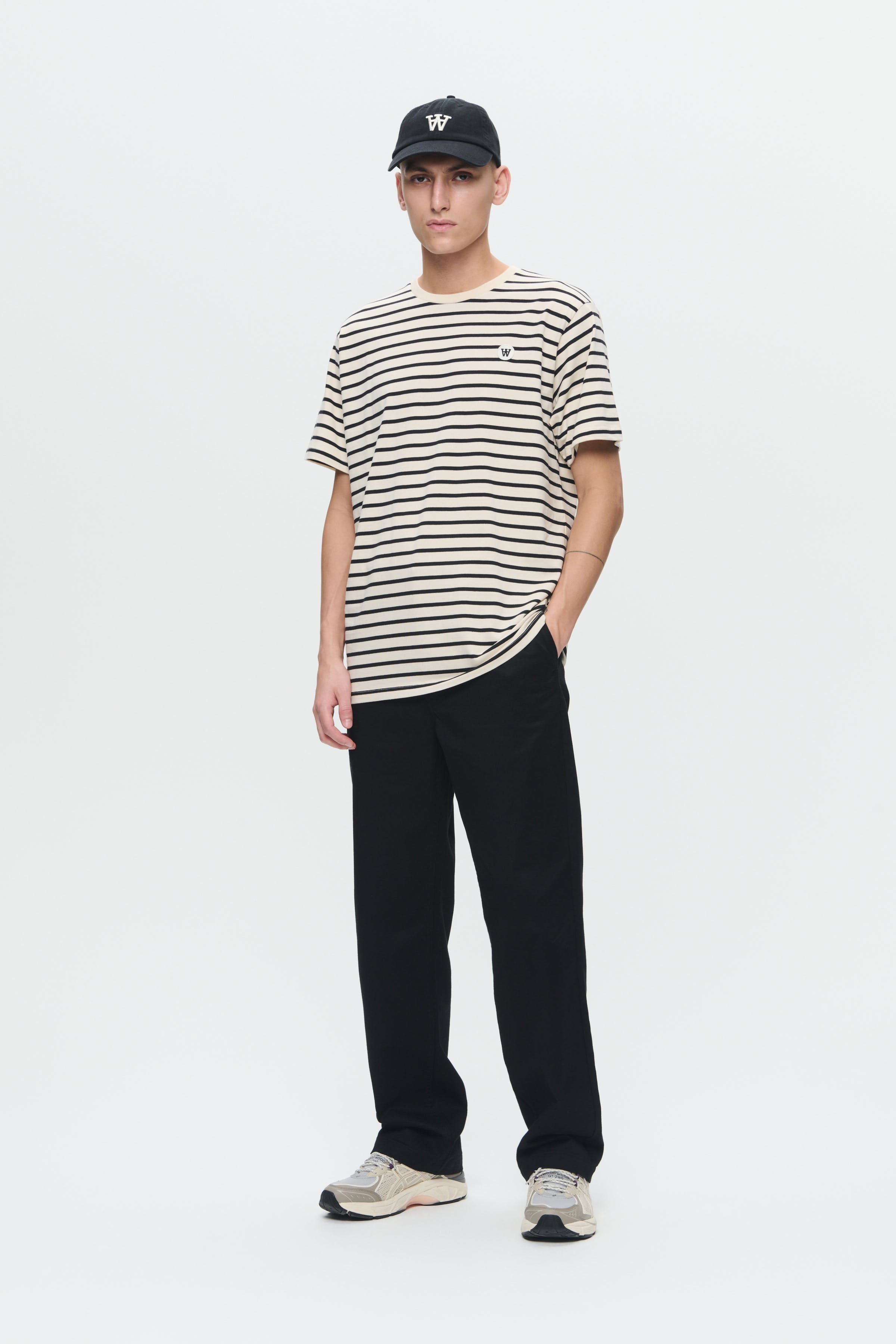 DOUBLE A BY W.W. MEN WWAce Stripe T-shirt