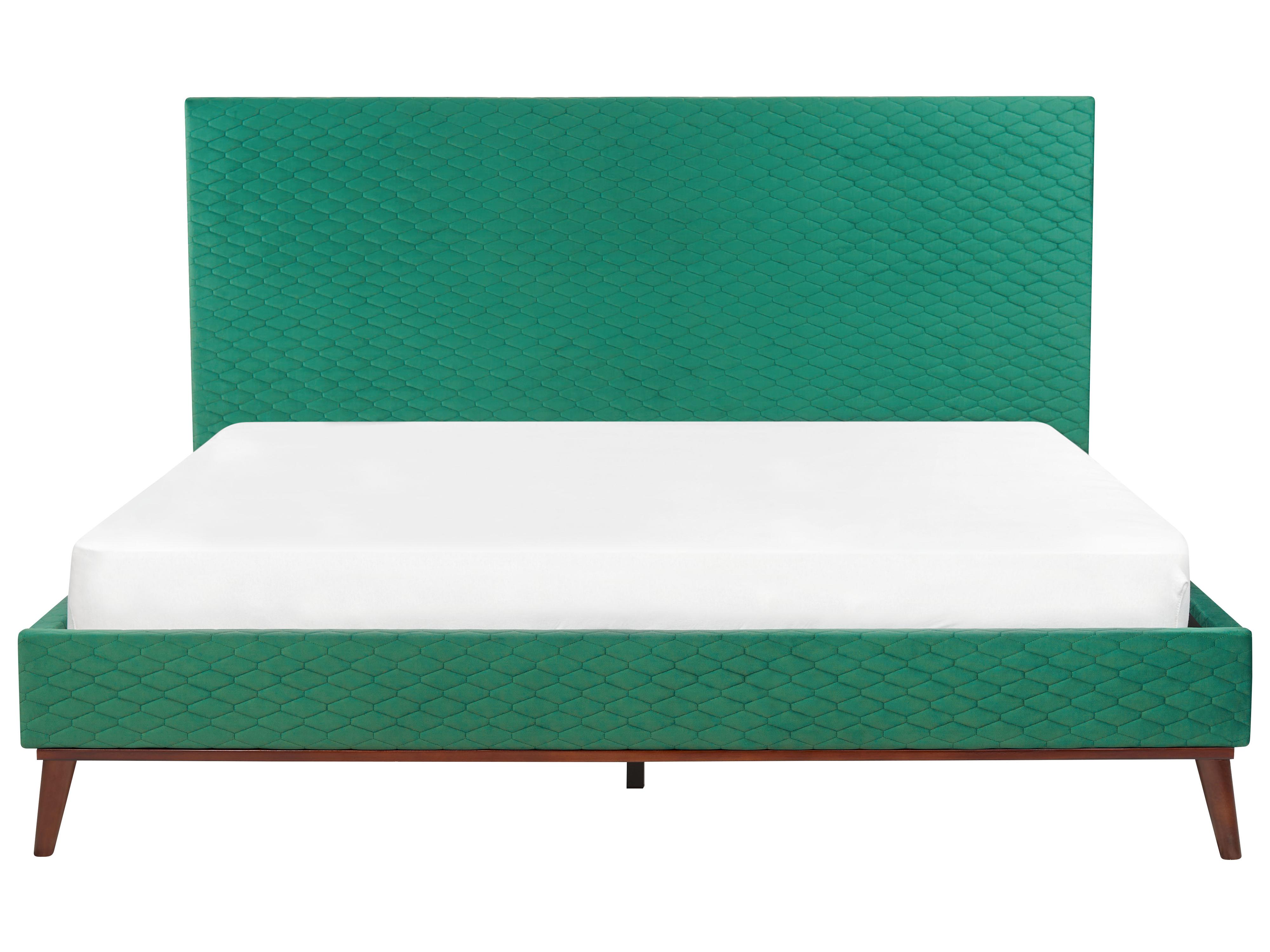 Bed Fluweel BAYONNE 180 x 200 cm Groen