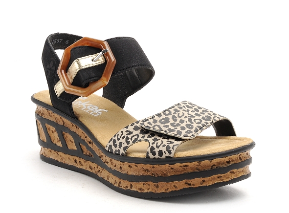 Rieker nu pieds talons femme 68176 noir