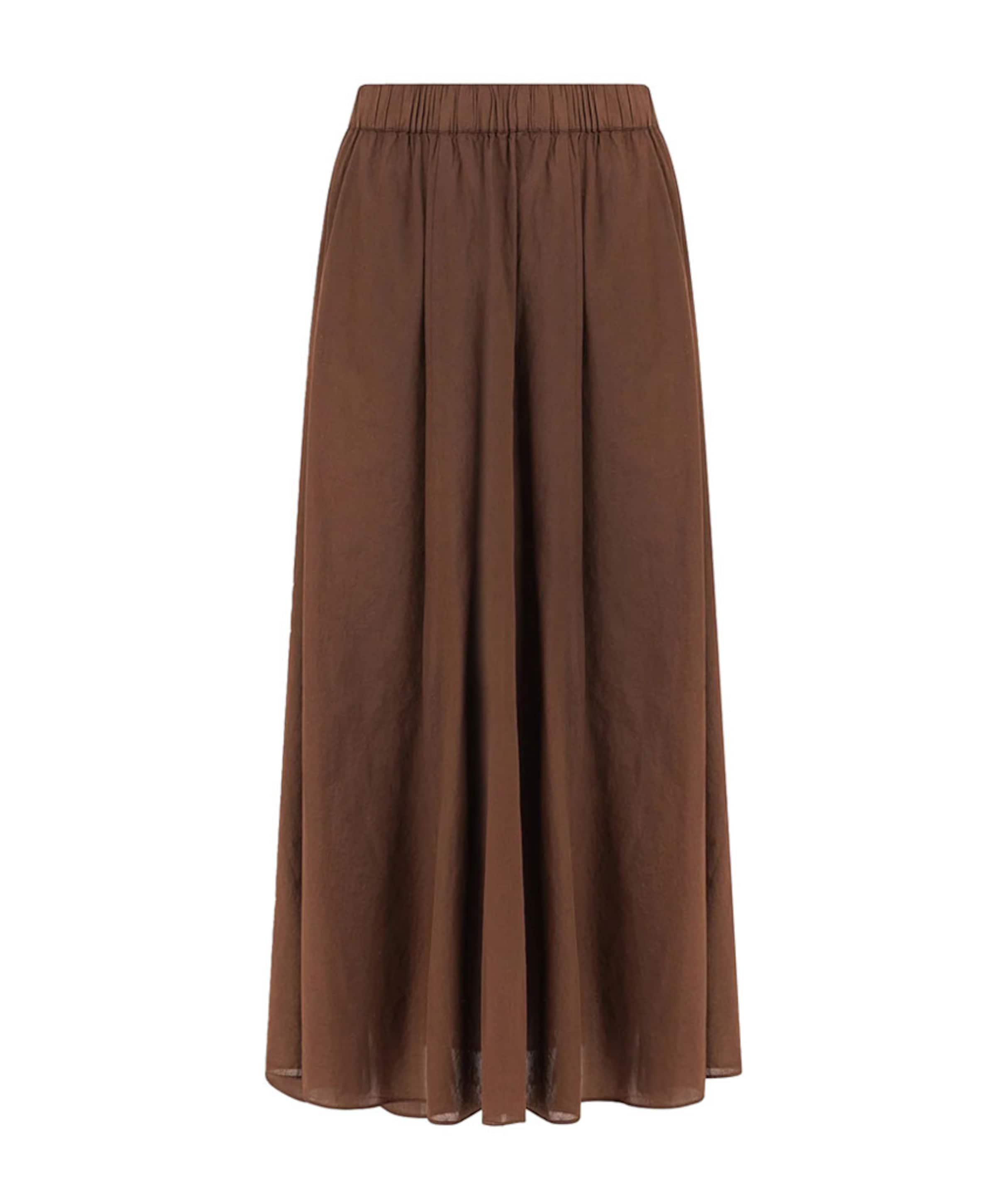 Knit-ted Dames rok bruin