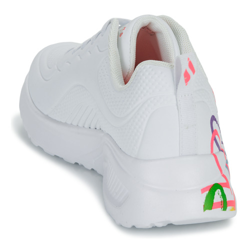 Skechers - UNO LITE GOLDCROWN - HEART OF HEARTS - Blanc / Multicolore