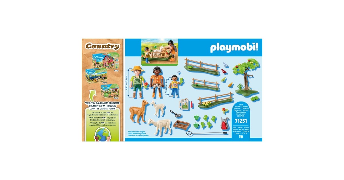 PLAYMOBILCountry - Alpaca wandeling Constructiespeelgoed  (71251)