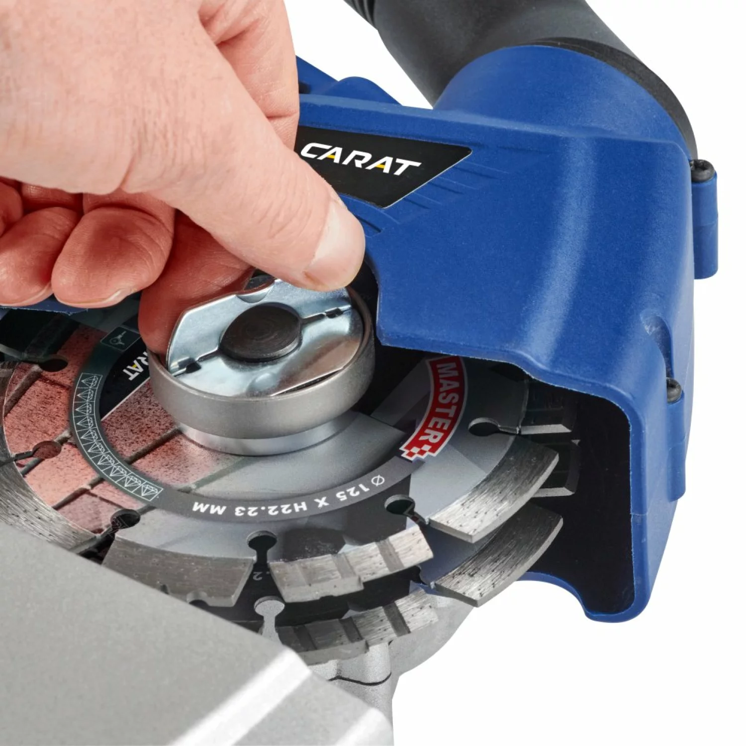 Carat SL-1255 Dustec Sleuvenzaagmachine incl. 2 diamantzaagbladen in koffer - 1800W - 125 x 22,23mm