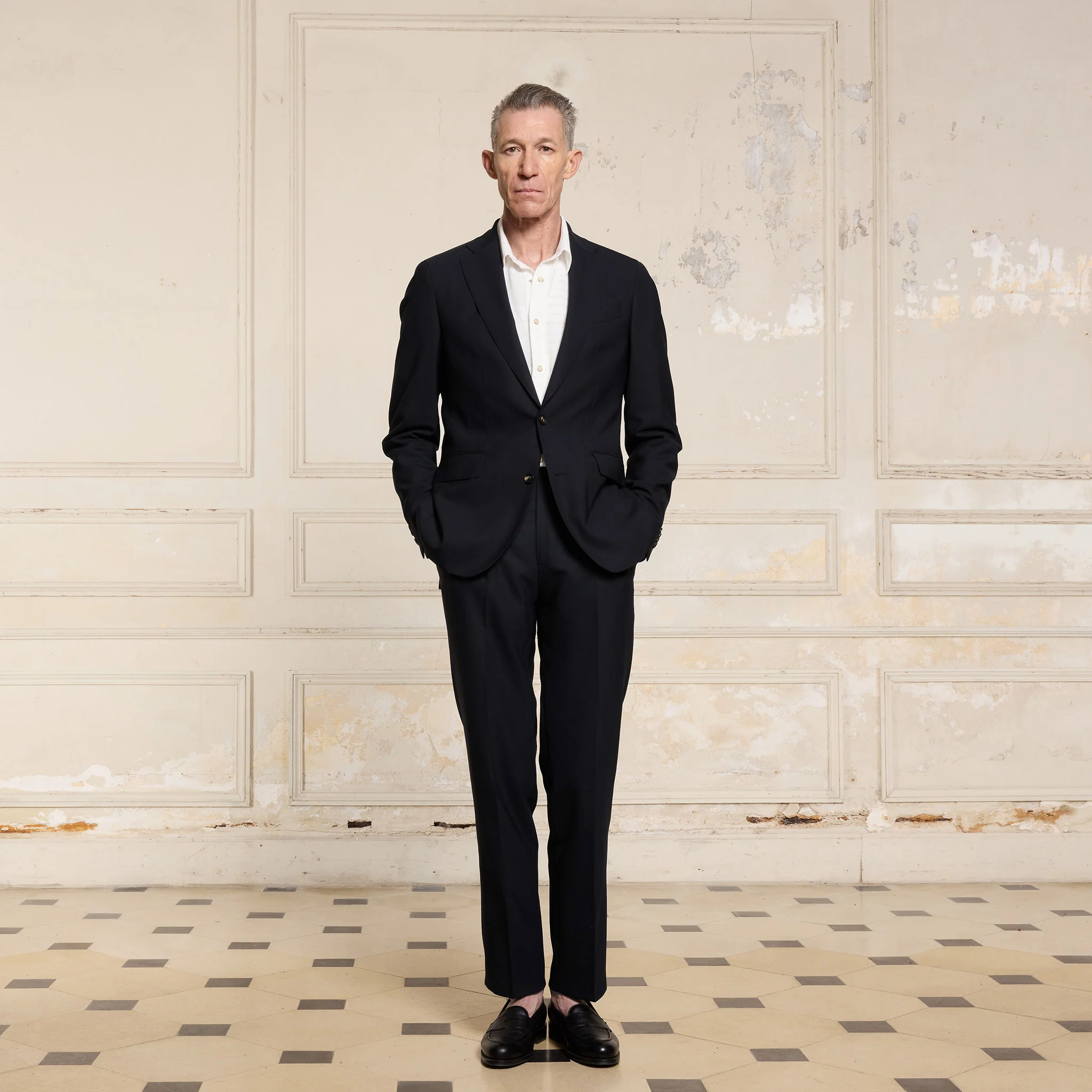 Navy Fresco wool jacket