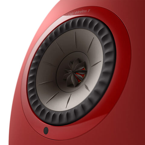 KEF LS50 Wireless II – compacte en draadloze hifi-luidspreker Rood