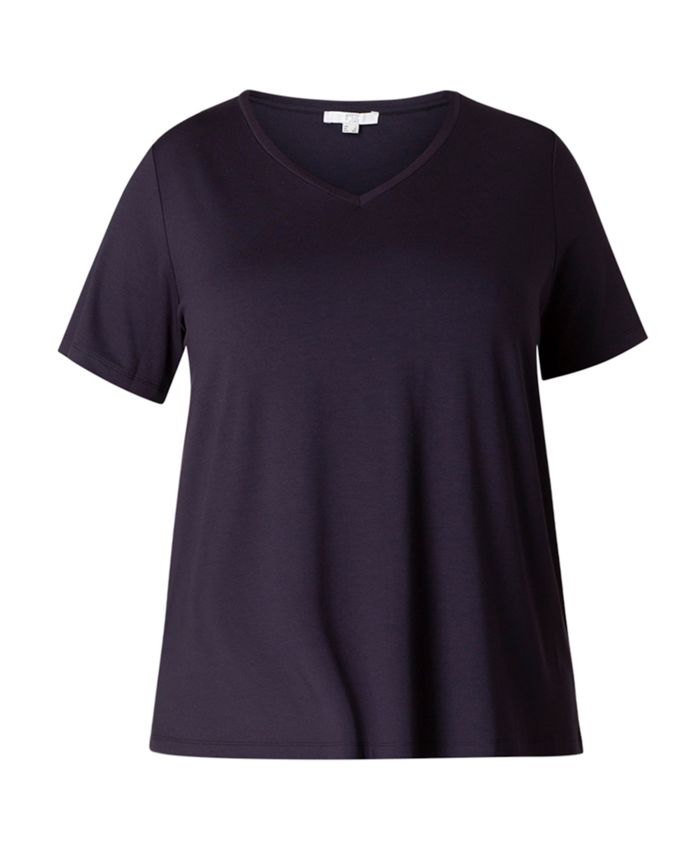 Base Level Curvy Dames T-shirt blauw
