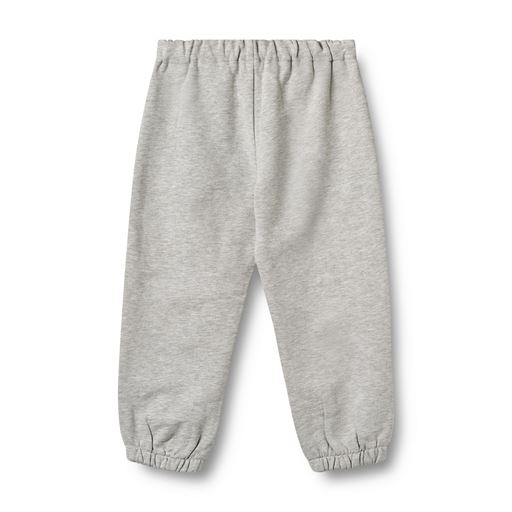 Wheat Kasai Sweatpants, Grey Melange, 128 cm