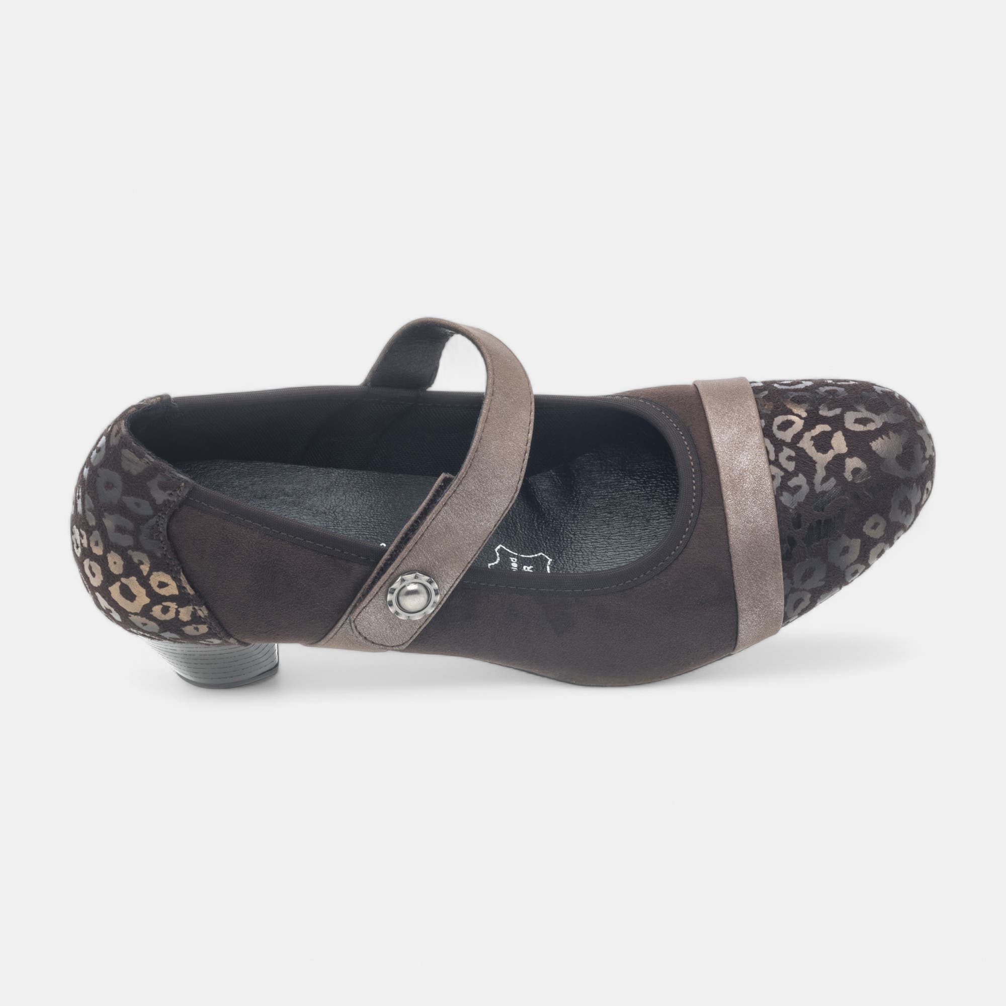 Escarpins pieds sensibles à talon Femme marron