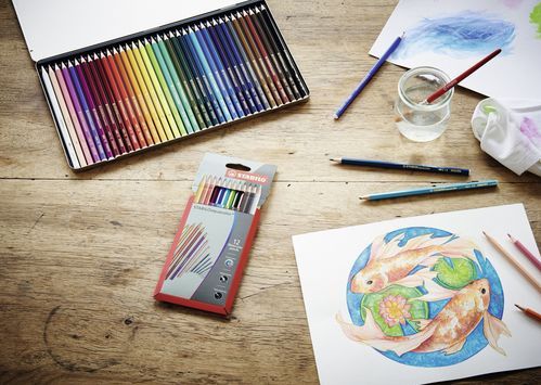STABILO Aquacolor - Aquarel Kleurpotlood - Etui Met 24 Kleuren