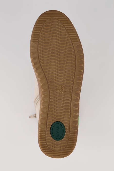 Jana Stiefeletten, Veloursoptik, vegan, Weite G